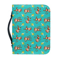 Banana And Monkey Pattern Print Leather Bible Cover