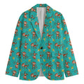 Banana And Monkey Pattern Print Men's Blazer