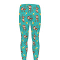 Banana And Monkey Pattern Print Men's Leggings
