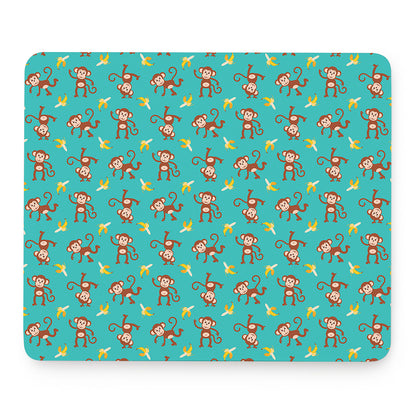 Banana And Monkey Pattern Print Mouse Pad