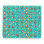 Banana And Monkey Pattern Print Mouse Pad