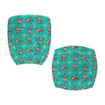 Banana And Monkey Pattern Print Office Chair Cover
