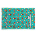 Banana And Monkey Pattern Print Placemat
