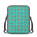 Banana And Monkey Pattern Print Rectangular Crossbody Bag