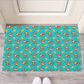 Banana And Monkey Pattern Print Rubber Doormat