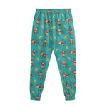 Banana And Monkey Pattern Print Sweatpants
