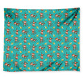 Banana And Monkey Pattern Print Tapestry