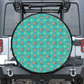 Banana And Monkey Pattern Print Tire Cover