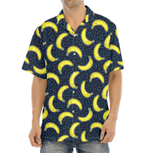 Banana Fruit Pattern Print Aloha Shirt