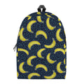 Banana Fruit Pattern Print School Backpack