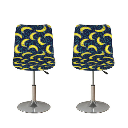 Banana Fruit Pattern Print Bar Stool Covers
