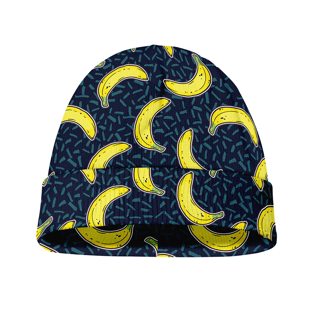 Banana Fruit Pattern Print Beanie