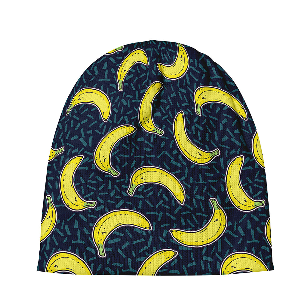 Banana Fruit Pattern Print Beanie