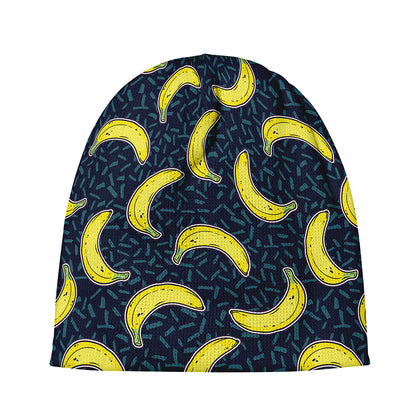 Banana Fruit Pattern Print Beanie