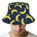 Banana Fruit Pattern Print Bucket Hat