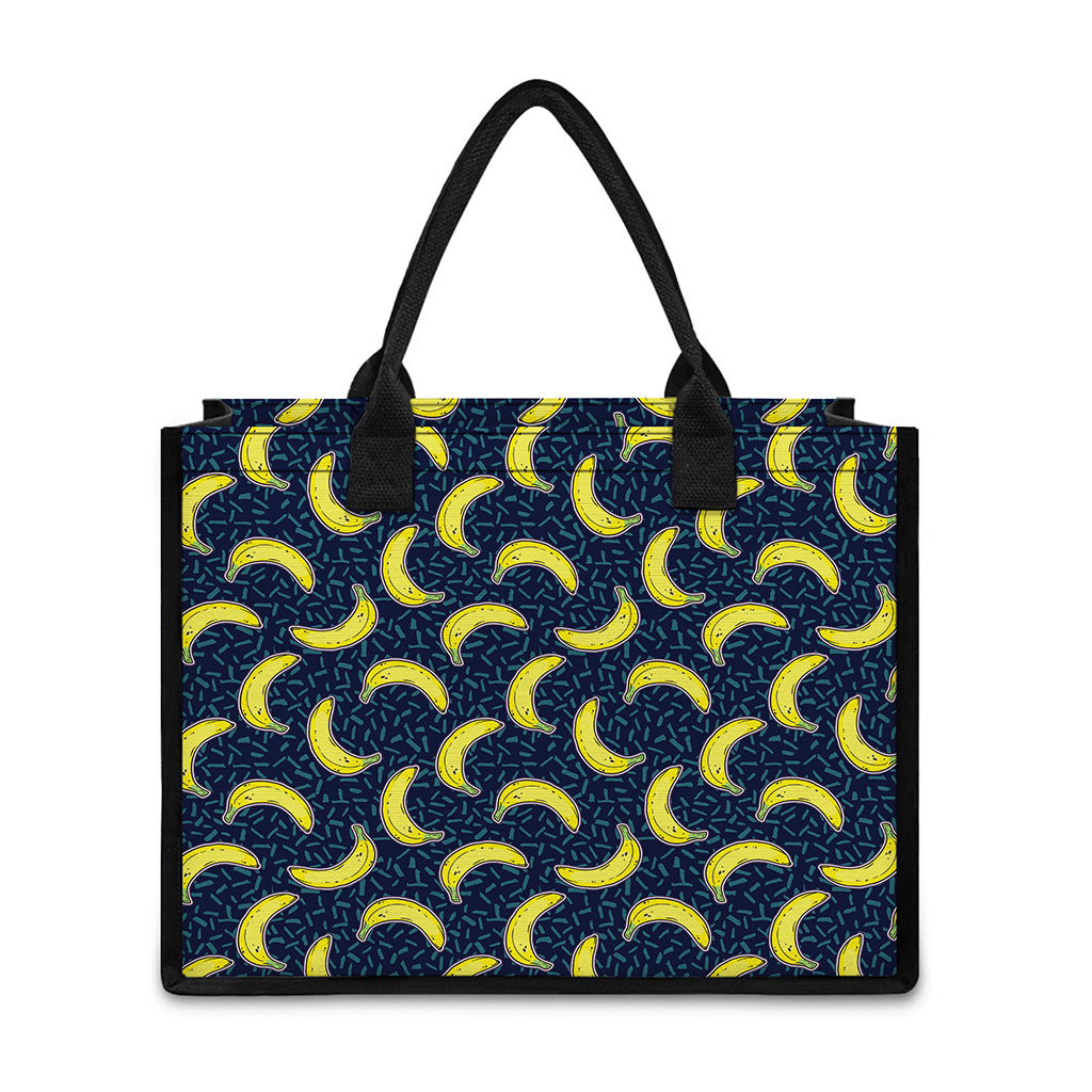 Banana Fruit Pattern Print Canvas Tote Bag