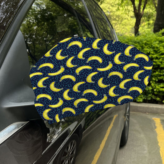 Banana Fruit Pattern Print Car Side Mirror Covers