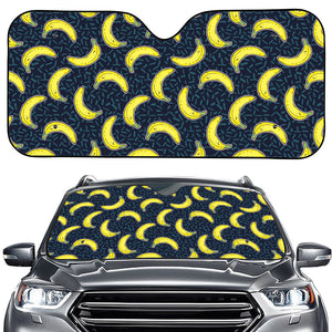 Banana Fruit Pattern Print Car Windshield Sun Shade