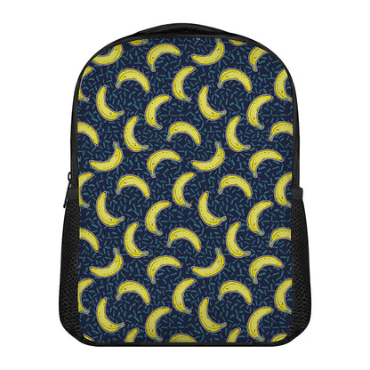 Banana Fruit Pattern Print Casual Backpack