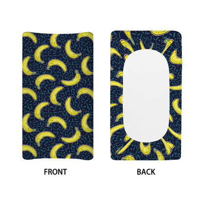 Banana Fruit Pattern Print Changing Pad Cover