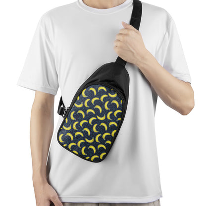 Banana Fruit Pattern Print Chest Bag