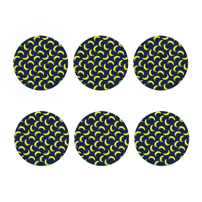 Banana Fruit Pattern Print Coaster Set