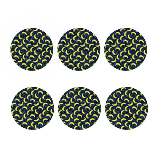 Banana Fruit Pattern Print Coaster Set