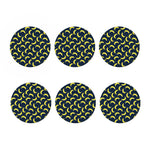 Banana Fruit Pattern Print Coaster Set