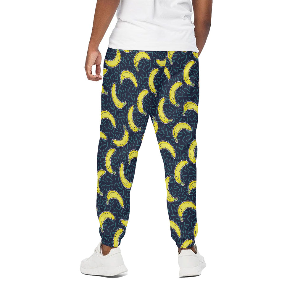 Banana Fruit Pattern Print Cotton Pants