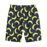 Banana Fruit Pattern Print Cotton Shorts