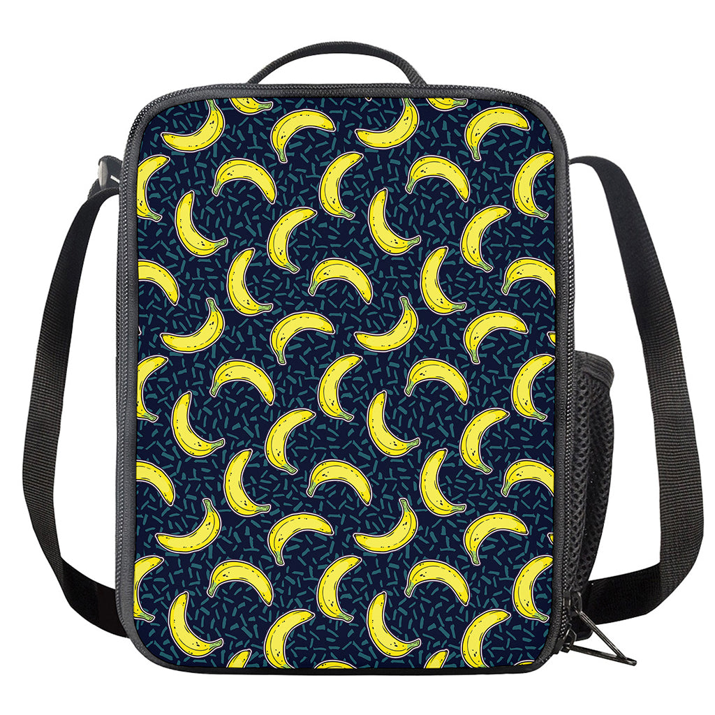 Banana Fruit Pattern Print Crossbody Lunch Bag