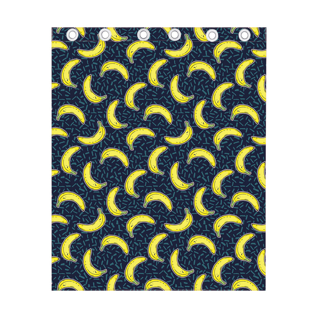 Banana Fruit Pattern Print Curtain