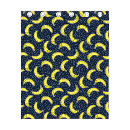 Banana Fruit Pattern Print Curtain