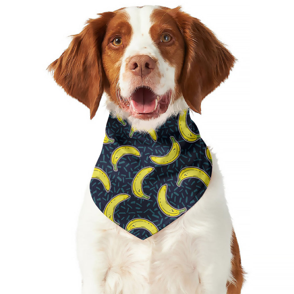 Banana Fruit Pattern Print Dog Bandana