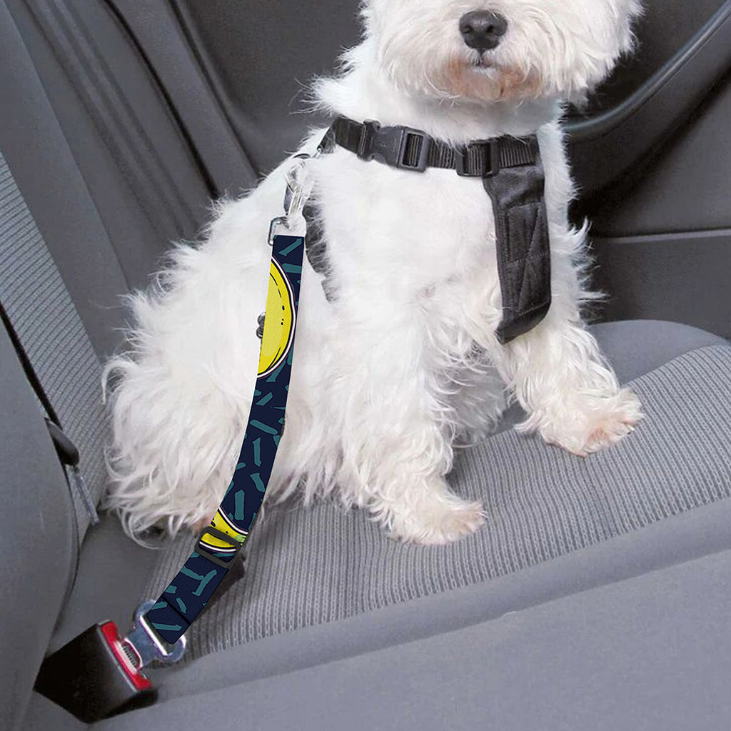 Banana Fruit Pattern Print Dog Seat Belt