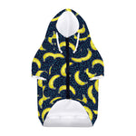 Banana Fruit Pattern Print Dog Zip Up Hoodie