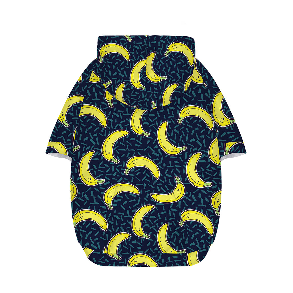 Banana Fruit Pattern Print Dog Zip Up Hoodie