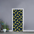 Banana Fruit Pattern Print Door Sticker