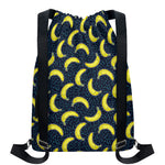 Banana Fruit Pattern Print Drawstring Backpack