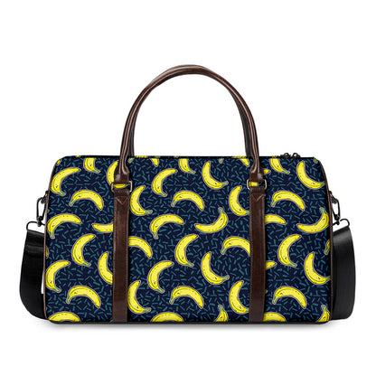 Banana Fruit Pattern Print Duffle Bag