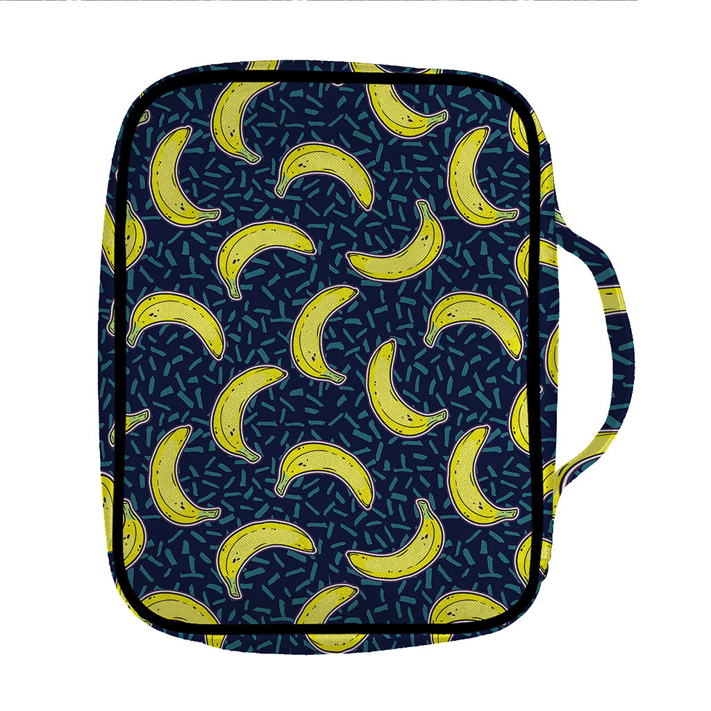 Banana Fruit Pattern Print Front Pocket Bible Bag