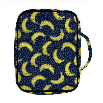 Banana Fruit Pattern Print Front Pocket Bible Bag