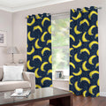 Banana Fruit Pattern Print Grommet Curtains