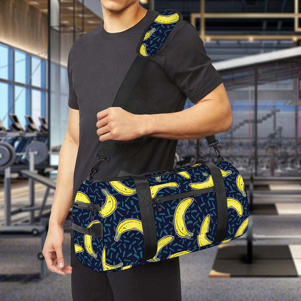Banana Fruit Pattern Print Gym Bag