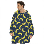 Banana Fruit Pattern Print Hoodie Blanket