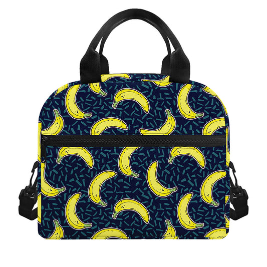 Banana Fruit Pattern Print Insulated Lunch Bag