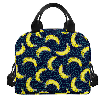 Banana Fruit Pattern Print Insulated Lunch Bag