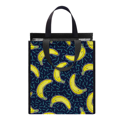 Banana Fruit Pattern Print Insulated Lunch Tote