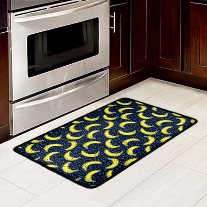 Banana Fruit Pattern Print Kitchen Mat