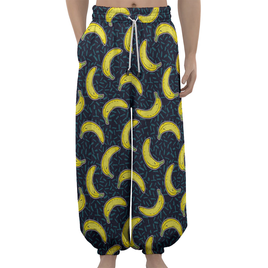 Banana Fruit Pattern Print Lantern Pants
